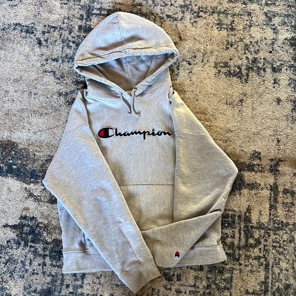 Champion hoodie. Kids large/ Adult small. Used but fairly new.